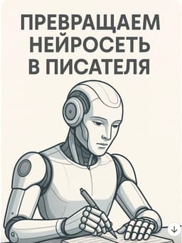 Превращаем нейросеть в писателя. Живой стиль без ии-штампов. image preview