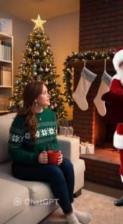 Праздничная пасхалка от OpenAI в ChatGPT image preview