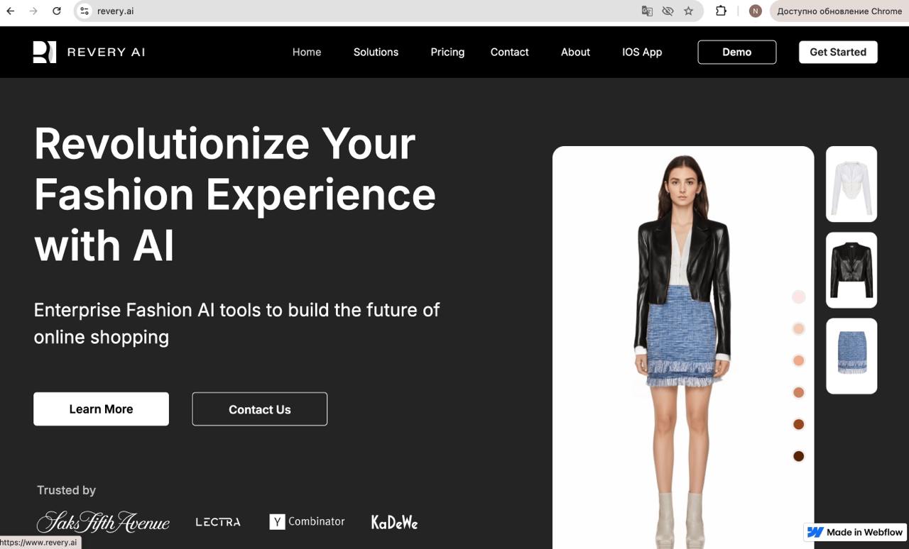 Виртуальные примерочные — ИИ сервисы image preview