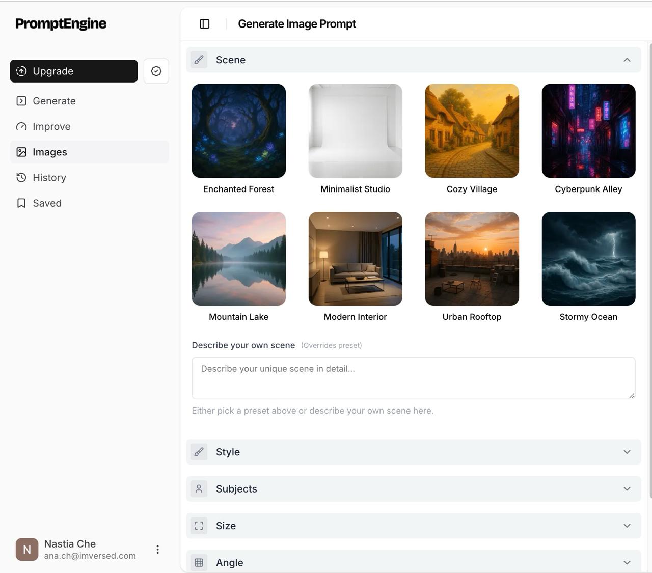 Наткнулась на отличный генератор промтов для картинок image preview
