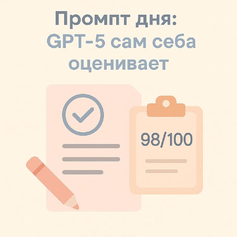 Промпт дня: GPT-5 сам себя оценивает image preview