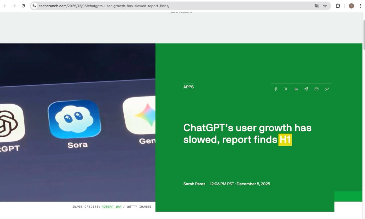 Сравнение роста популярности ChatGPT, Gemini, Perplexity image preview